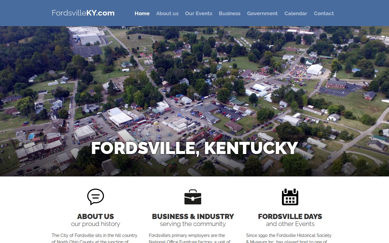 Fordsville Ohio County criminal records official small-city portal