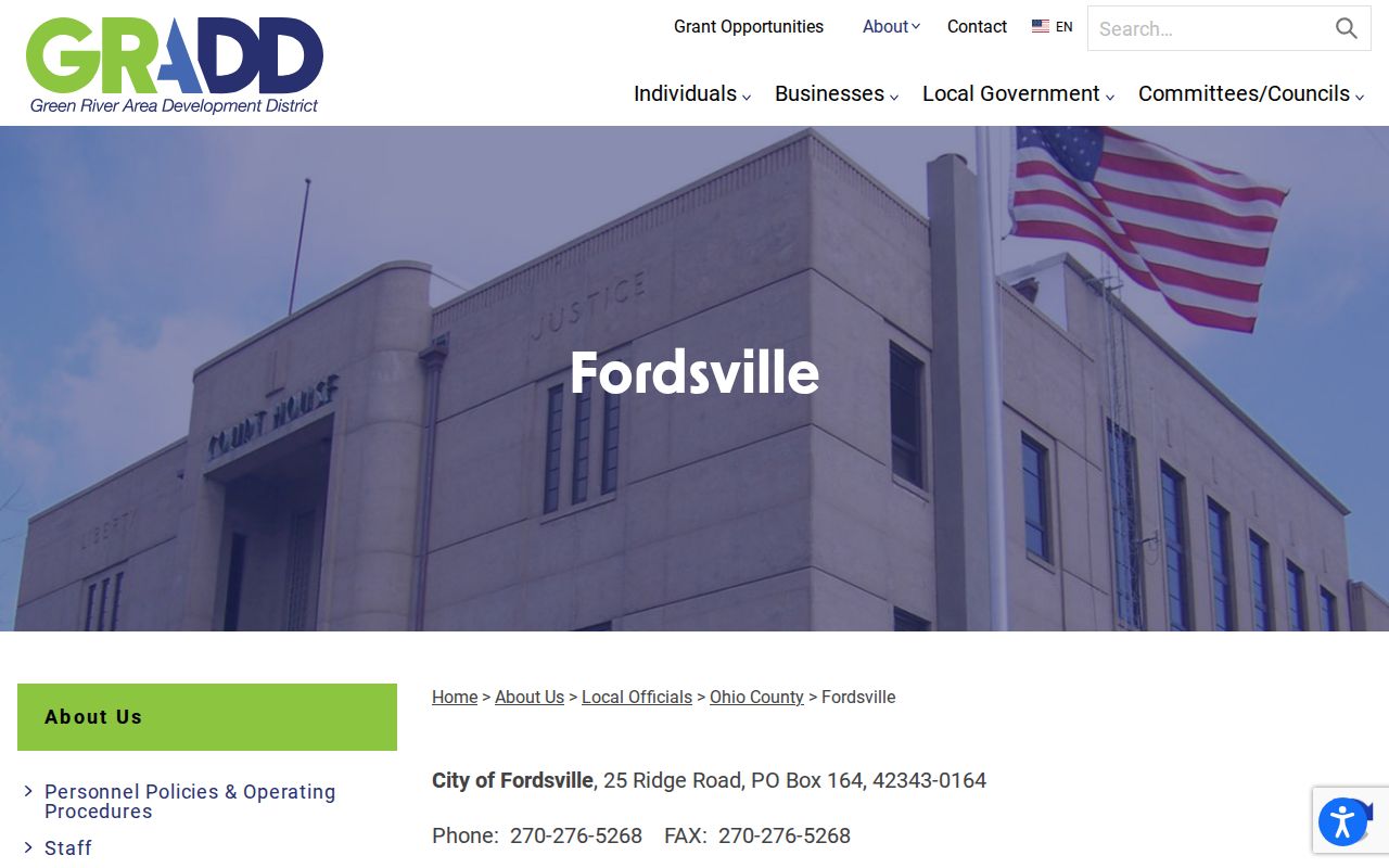 Fordsville Ohio County criminal records local officials and police routing