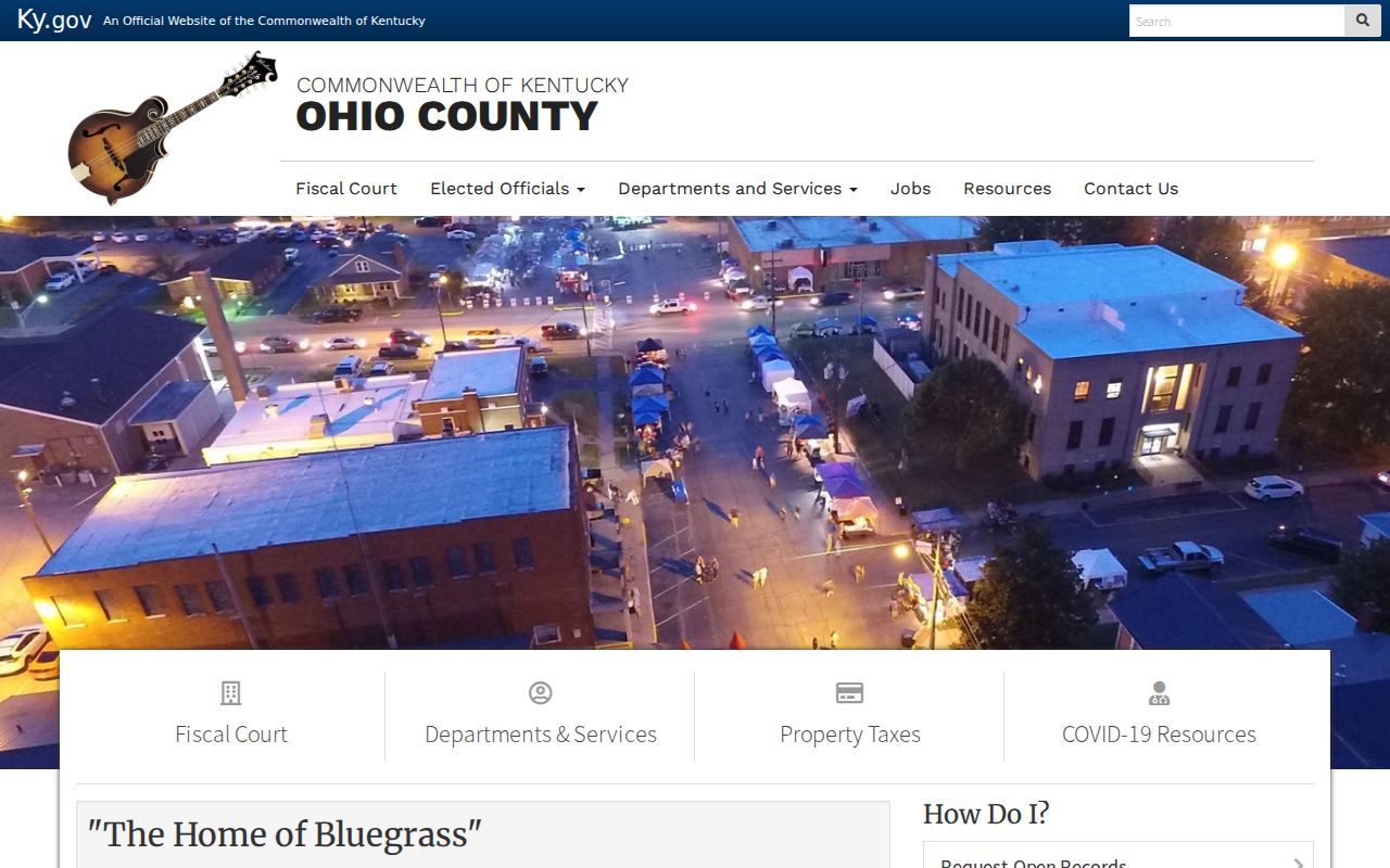 Ohio County criminal history official county portal